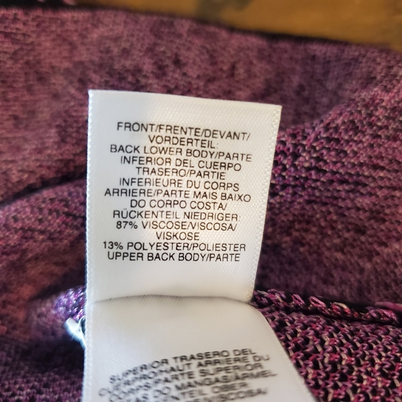 NWOT Rachel Roy Purple Animal Print Top - Picture 6 of 6